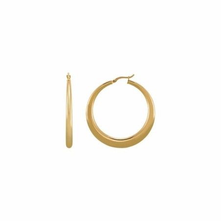 Créoles  Charles Garnier en argent doré - bijouterie haillot la seyne sur mer