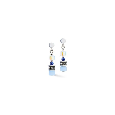 Boucles d'oreilles Cœur de Lion en acier, cristaux Swarovski - bijouterie haillot la seyne sur mer