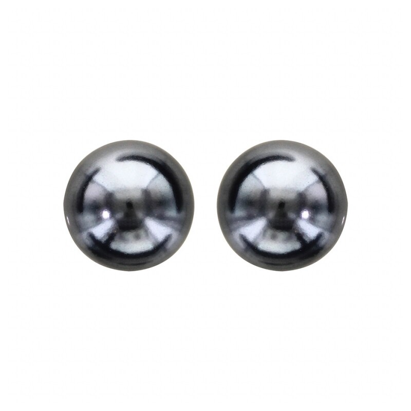 Boucles d'oreilles argent perle noire - bijouterie haillot la seyne sur mer