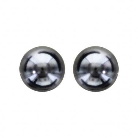 Boucles d'oreilles argent perle noire - bijouterie haillot la seyne sur mer