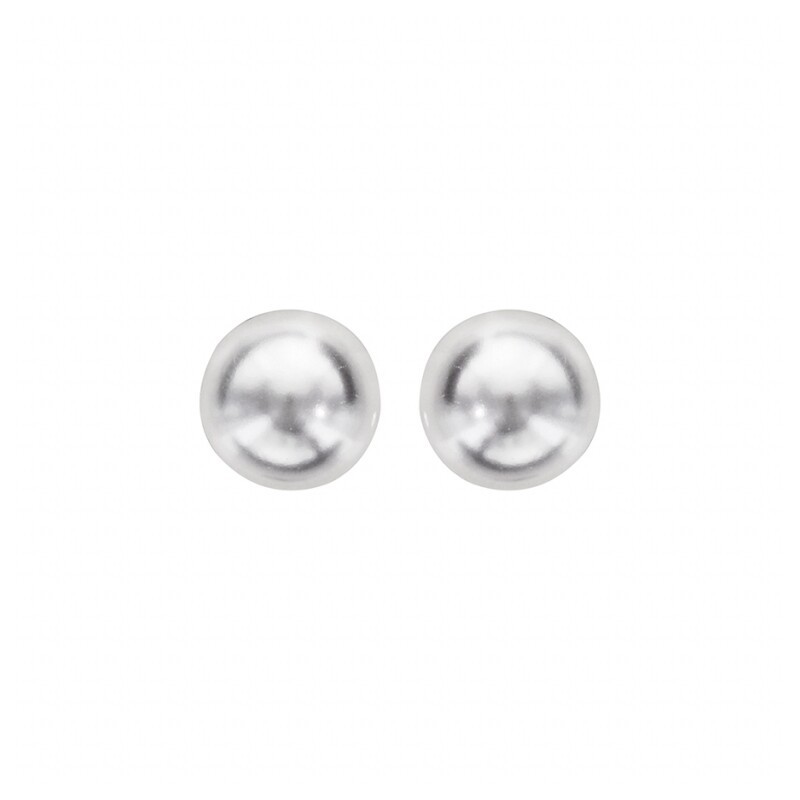 Boucles d'oreilles argent perle blanche - bijouterie haillot la seyne sur mer
