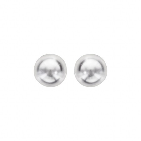 Boucles d'oreilles argent perle blanche - bijouterie haillot la seyne sur mer