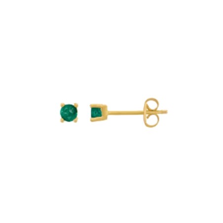 Boucles d'oreille émeraude Or 18k - bijouterie haillot la seyne sur mer