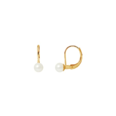 Boucles d'oreilles Perle or 18k - bijouterie haillot la seyne sur mer