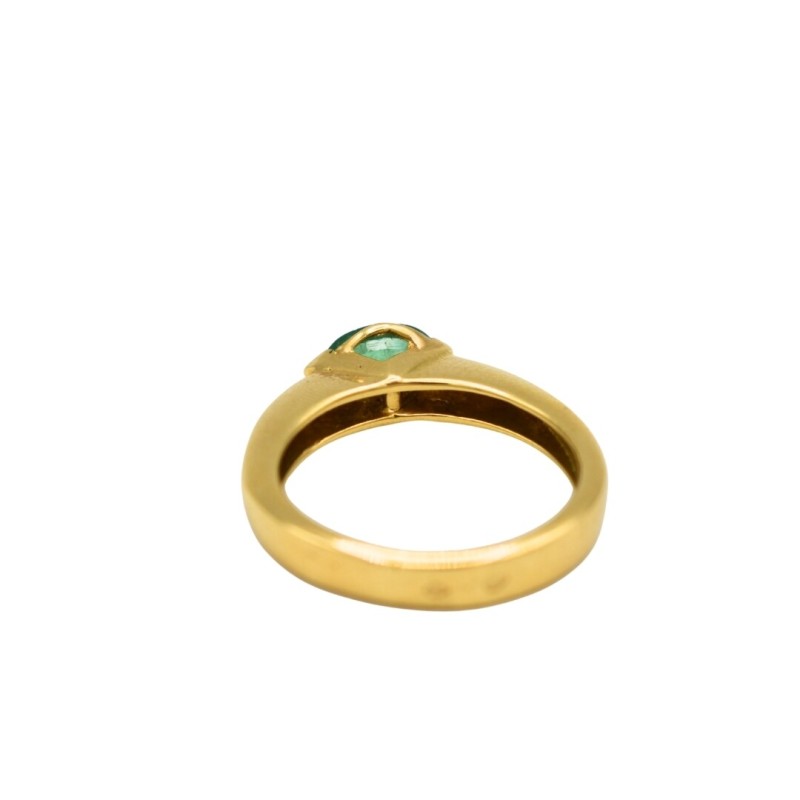 Bague Or 18k Emeraude - bijouterie haillot la seyne sur mer