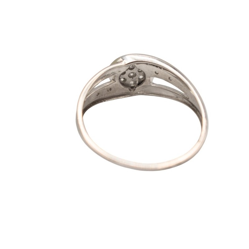 Bague Diamants & Or Blanc 18k - bijouterie haillot la seyne sur mer