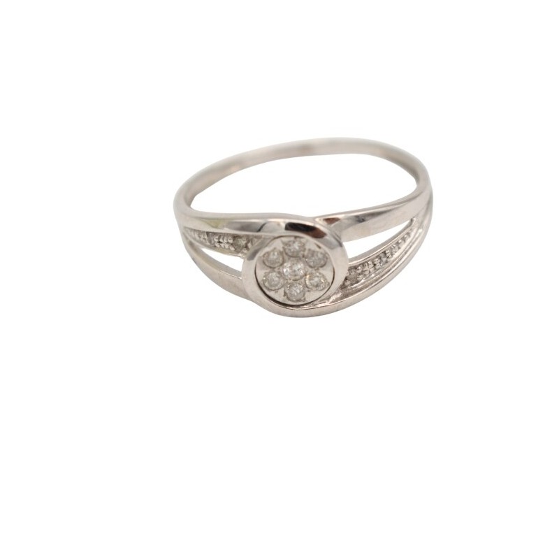 Bague Diamants & Or Blanc 18k - bijouterie haillot la seyne sur mer