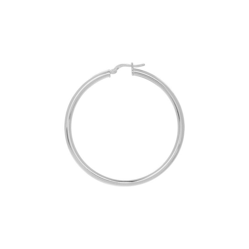 Boucles d'oreilles créoles en argent - bijouterie haillot la seyne sur mer