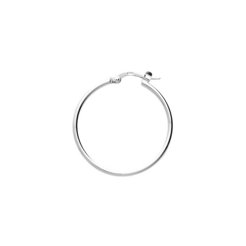 Boucles d'oreilles créoles en argent - bijouterie haillot la seyne sur mer