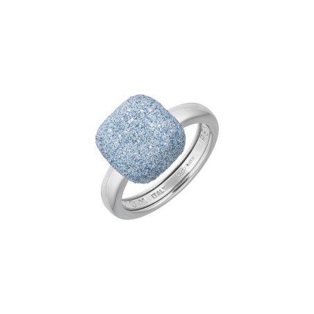 Bague PESAVENTO Colore Rhodié bleu Craraï - bijouterie haillot la seyne sur mer