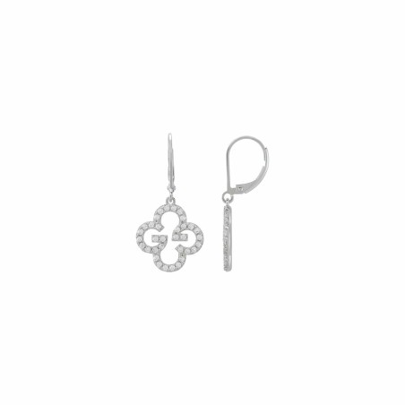 Boucles d'oreilles Charles Garnier en argent et oxydes de zirconium - bijouterie haillot la seyne sur mer