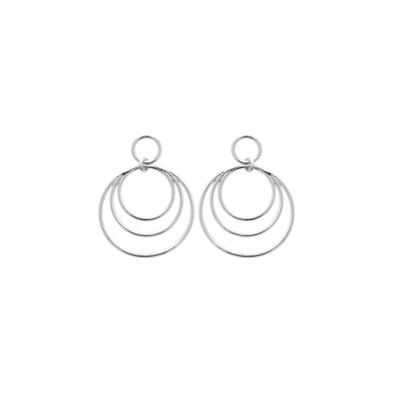 Boucles d'oreilles en argent rhodié - bijouterie haillot la seyne sur mer