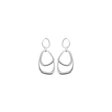 Boucles d'oreilles en argent rhodié - bijouterie haillot la seyne sur mer