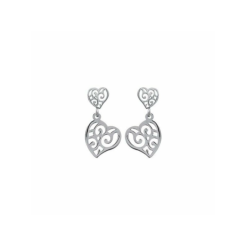 Boucles d'oreilles en acier - bijouterie haillot la seyne sur mer