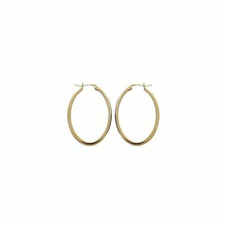 Boucles d'oreilles créoles en plaqué or - bijouterie haillot la seyne sur mer