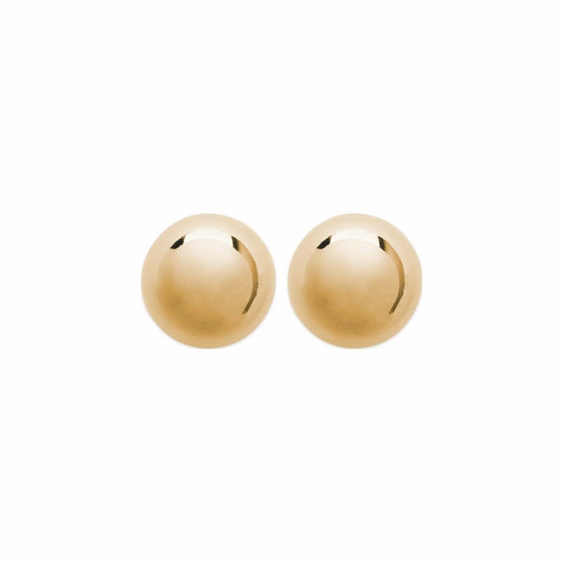 Boucles d'oreilles boule en plaqué or - bijouterie haillot la seyne sur mer