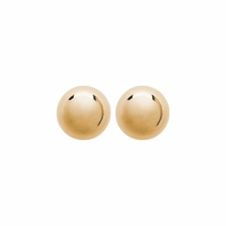 Boucles d'oreilles boule en plaqué or - bijouterie haillot la seyne sur mer