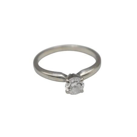 Solitaire Diamant Or blanc 18k - Bijouterie Haillot La Seyne Sur Mer Six Fours 83