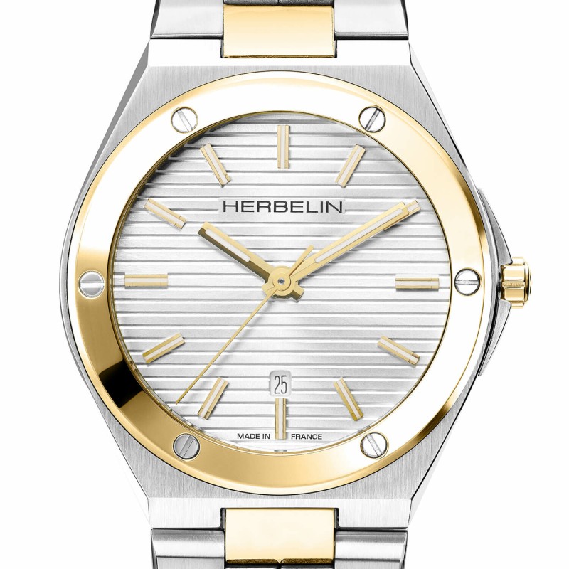 Montre HERBELIN Cap Camarat Quartz Bicolore 14545BT11N - Bijouterie Haillot La seyne sur mer 83