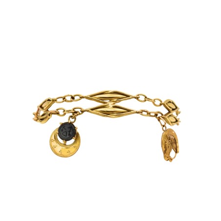 Bracelet doubles rangs filigranes Or jaune 18k