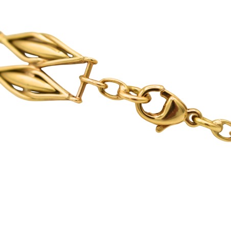 Bracelet doubles rangs filigranes Or jaune 18k