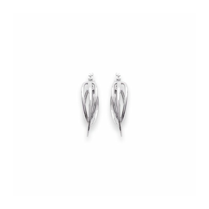 Boucles d'oreilles créoles en argent - bijouterie haillot la seyne sur mer