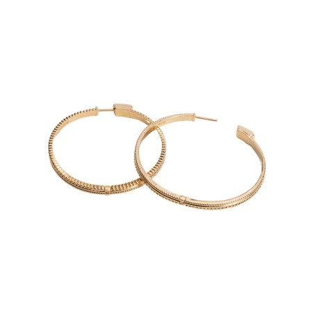 Boucles d'oreilles créoles Ana & Cha Zoé en plaqué or jaune - bijouterie haillot la seyne sur mer