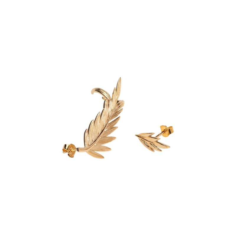 Boucles d'oreilles Ana & Cha Lilas en plaqué or jaune - bijouterie haillot la seyne sur mer