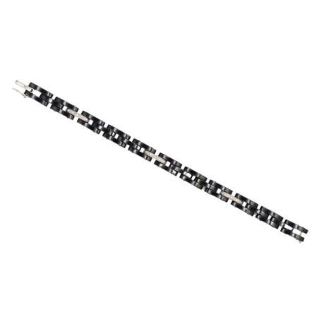 Bracelet Céramique Noire Or 18k Diamants - bijouterie haillot la seyne sur mer
