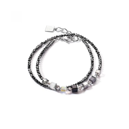 Bracelet Coeur de Lion en acier, cristaux, strass - bijouterie haillot la seyne sur mer