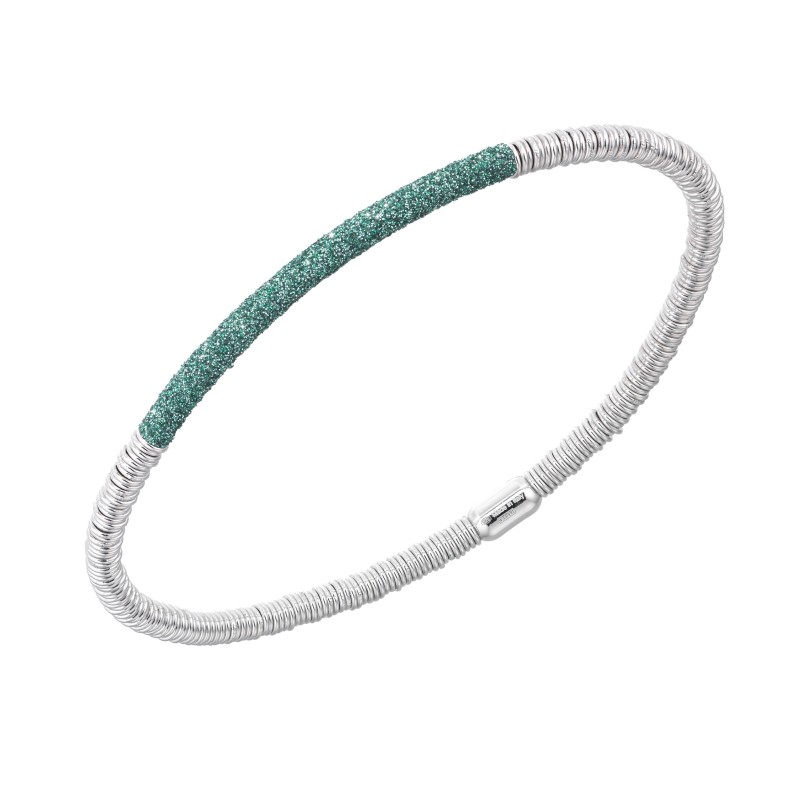 PESAVENTO Colore Bracelets Rhodié vert Amazzonia - bijouterie haillot la seyne sur mer