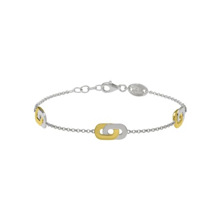 Bracelet Charles STYLES bicolore Garnier en argent et argent doré - bijouterie haillot la seyne sur mer