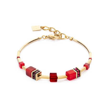 Bracelet Cœur de lion en métal doré, cristaux, strass et polaris - bijouterie haillot la seyne sur mer