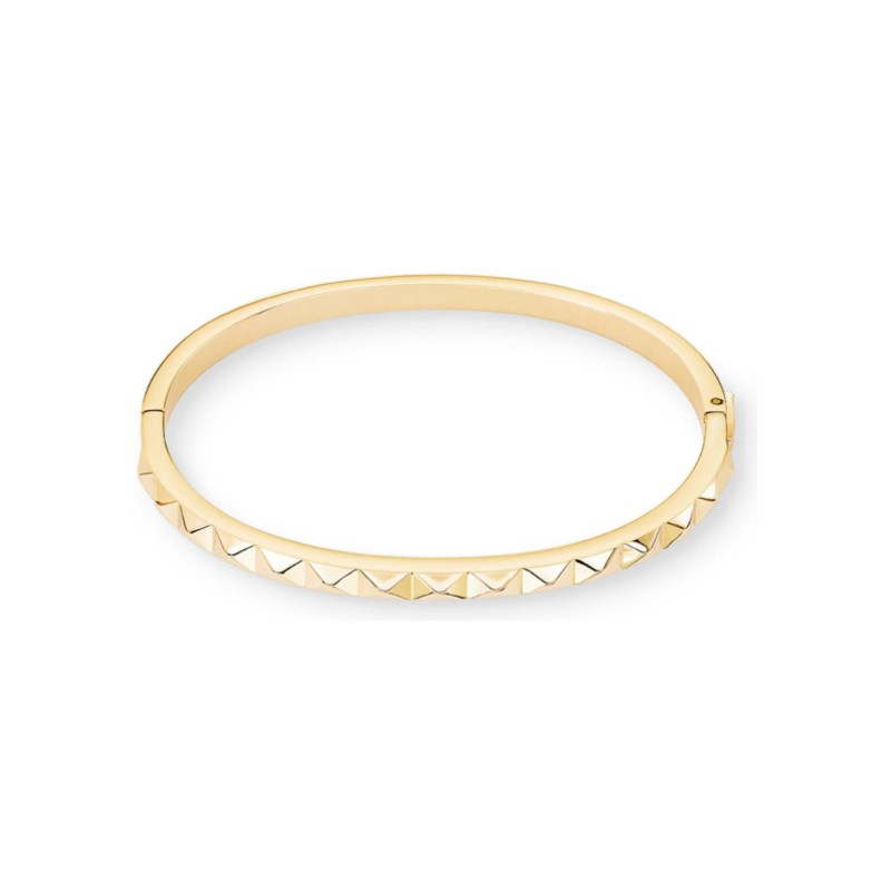 Bracelet jonc Coeur de Lion en métal doré - bijouterie haillot la seyne sur mer