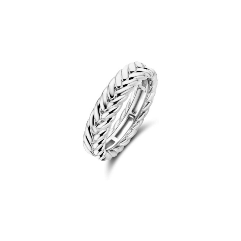 Bague Ti Sento en argent plaqué platine - bijouterie haillot la seyne sur mer