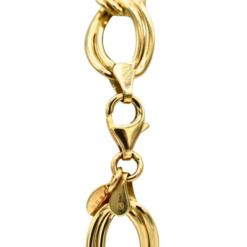 Bracelet maille or jaune 18k  - bijouterie haillot la seyne sur mer