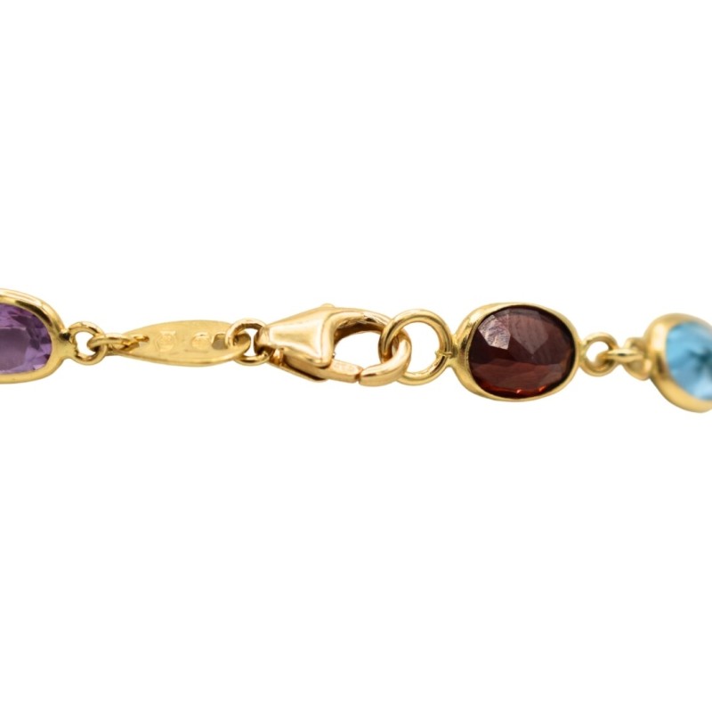 Bracelet Or 18k pierres semi-précieuse - bijouterie haillot la seyne sur mer