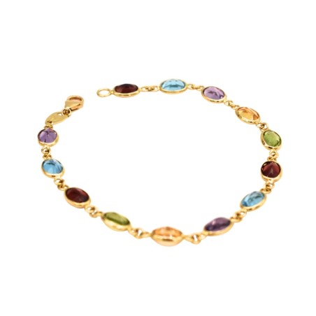 Bracelet Or 18k pierres semi-précieuse - bijouterie haillot la seyne sur mer