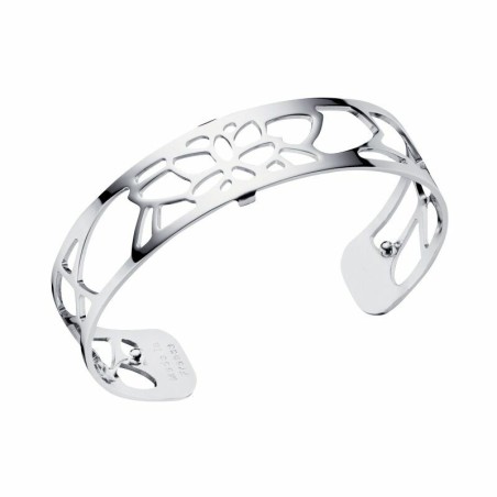 Bracelet manchette Les Georgettes Les Essentielles Nénuphar argenté, 14mm - bijouterie haillot la seyne sur mer