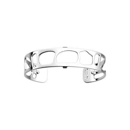 Bracelet manchette Les Georgettes Les Essentielles Léopard argenté, 14mm - bijouterie haillot la seyne sur mer
