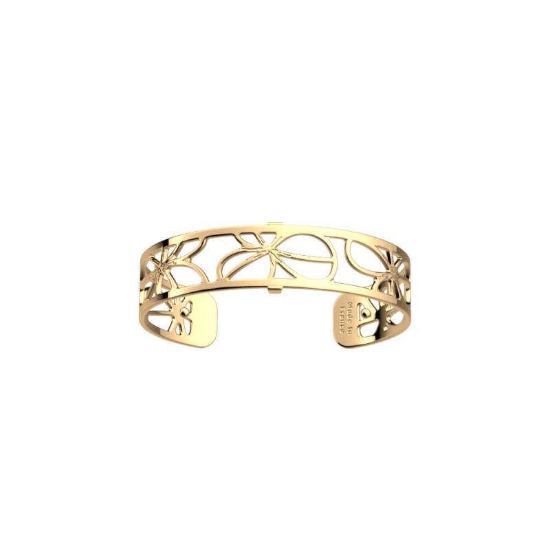 Bracelet manchette Les Georgettes Les Essentielles Trefle, finition dorée, 14mm - bijouterie haillot la seyne sur mer