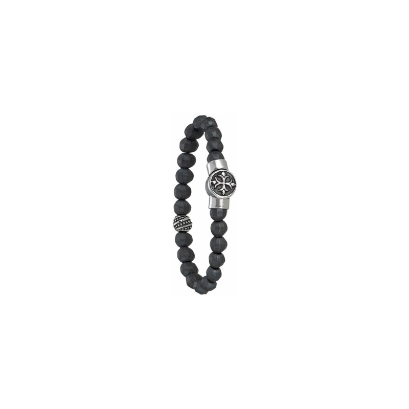 Bracelet Jourdan Bijoux Papayo en acier et hématite - bijouterie haillot la seyne sur mer