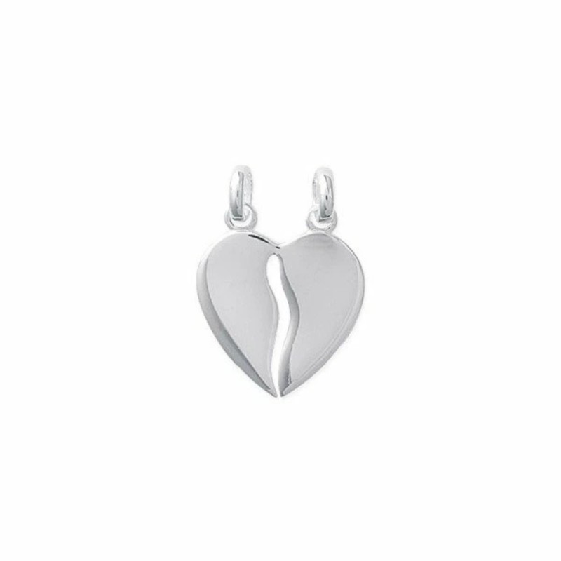Pendentif Coeur Cassable en argent rhodié - Bijouterie Haillot La Seyne Sur Mer Six Fours 83