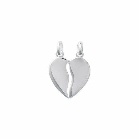 Pendentif Coeur Brisé en argent rhodié - Bijouterie Haillot La Seyne Sur Mer Six Fours 83