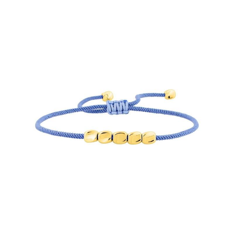 Bracelet cordon rose et cuivre doré - bijouterie haillot la seyne sur mer