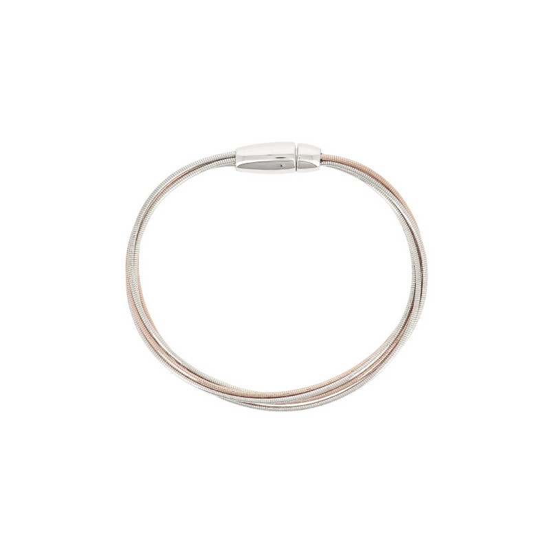 Bracelet Pesavento DNA Spring en argent doré rose et argent rhodié - bijouterie haillot la seyne sur mer