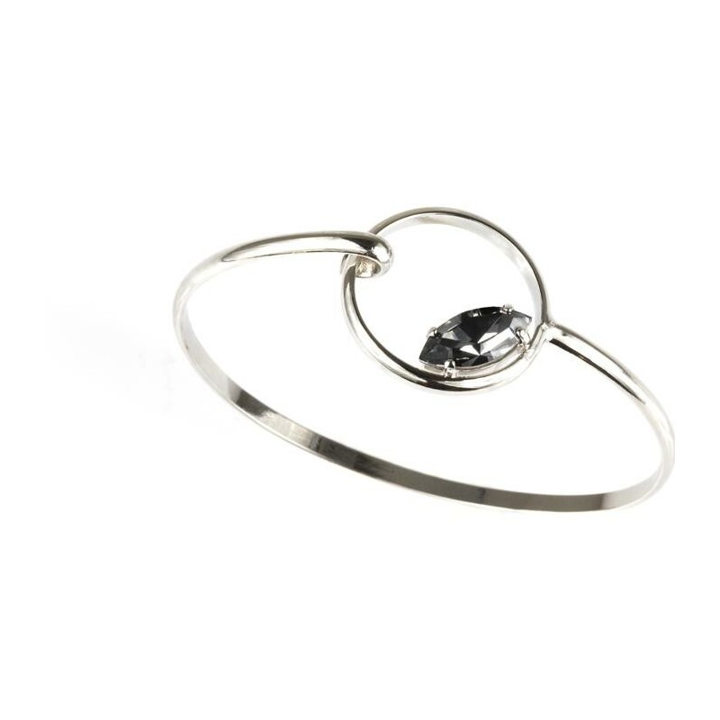 Bracelet Andréa Marazzini Medina BM1 en métal rhodié et cristal précieux - bijouterie haillot la seyne sur mer