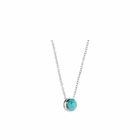 Collier Ti Sento en argent et pierre synthétique turquoise - Bijouterie Haillot La Seyne Sur Mer Six Fours 83