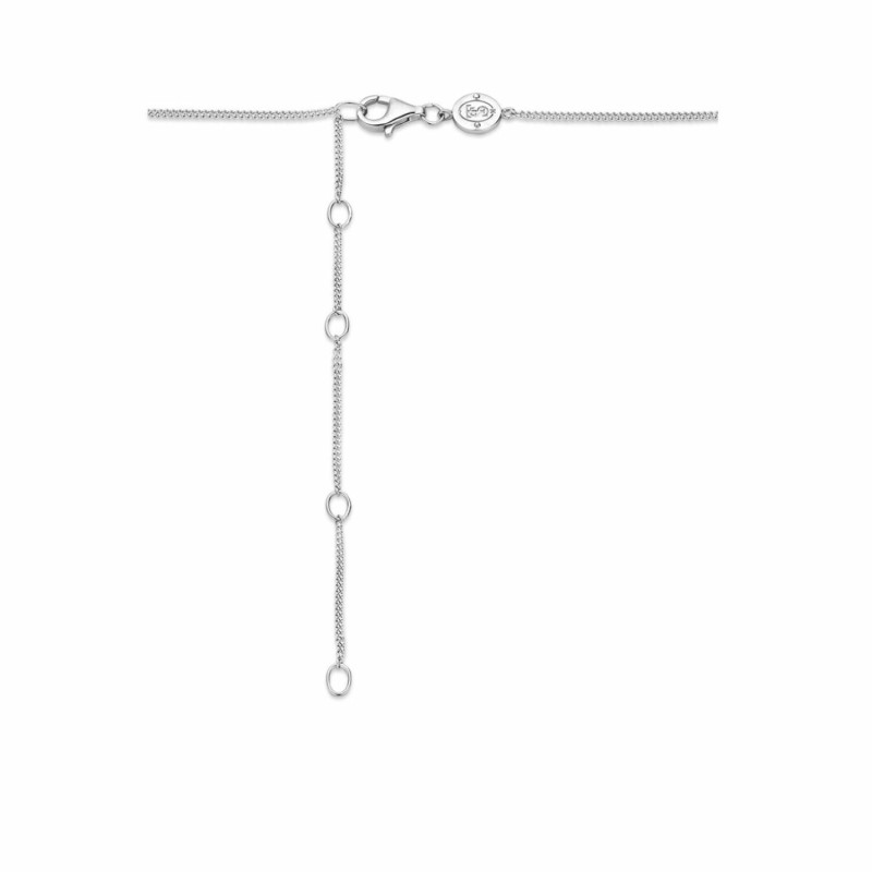 Collier Ti Sento en argent doré rose et oxydes de zirconium, serti clos - Bijouterie Haillot La Seyne Sur Mer Six Fours 83