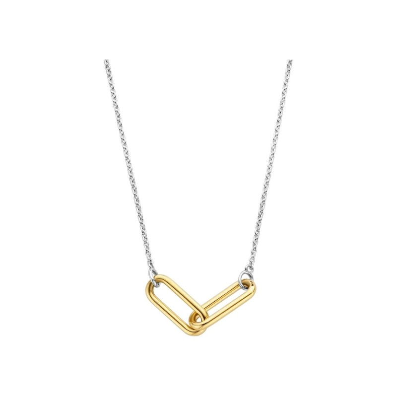 Collier Ti Sento Bicolore en argent et argent plaqué or jaune - Bijouterie Haillot La Seyne Sur Mer Six Fours 83